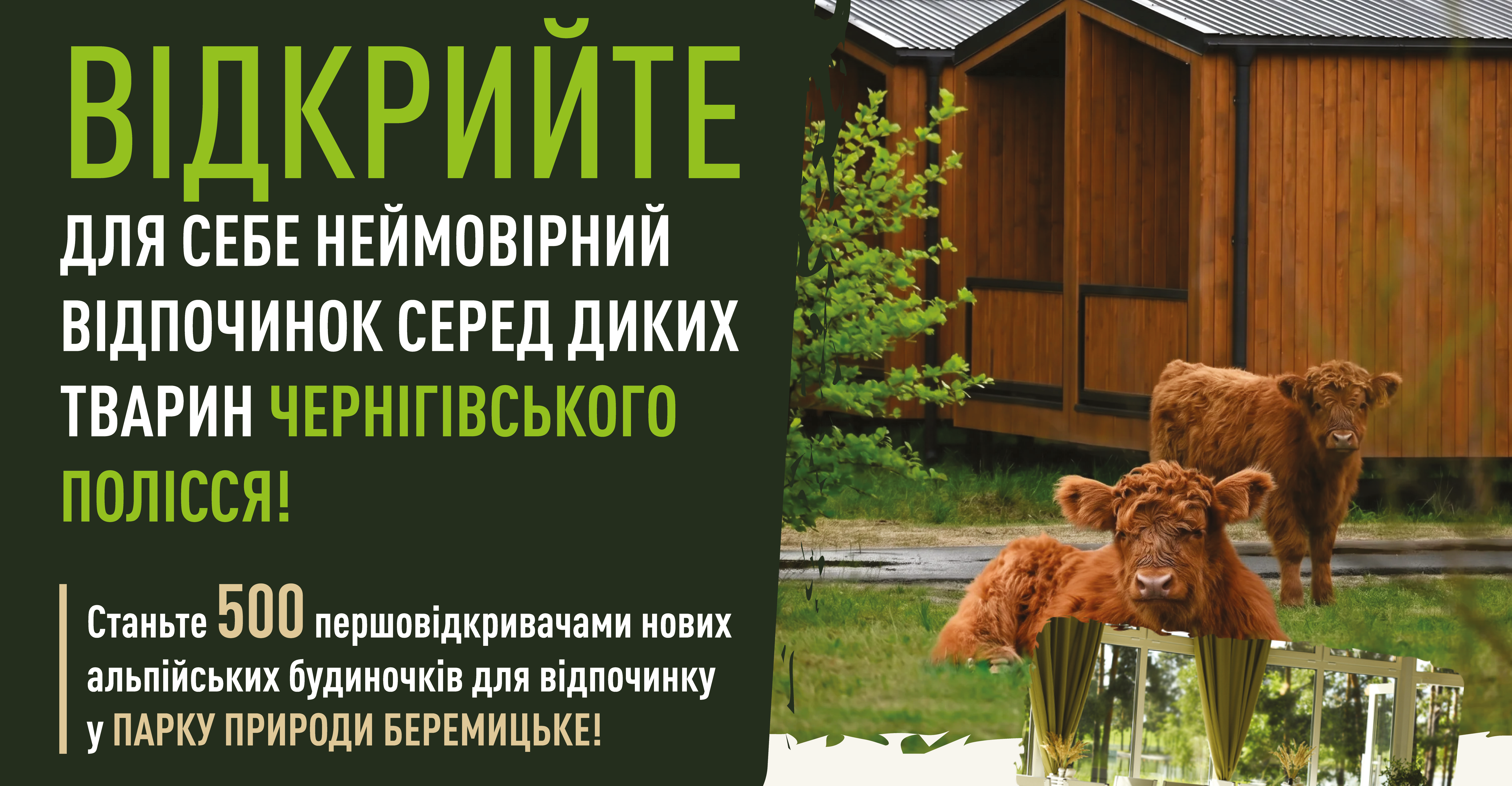 Акція на нові Альпійські будинки, липень-вересень 2026